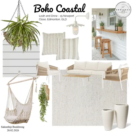 Boho Coastal Interior Design Mood Board by Sbunkhrong on Style Sourcebook