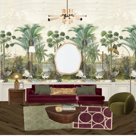 Eclectic Plum x Olive Living Space Interior Design Mood Board by Elleholli on Style Sourcebook
