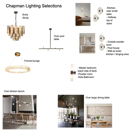 Chapman Lighting Selections Interior Design Mood Board by Susan Conterno on Style Sourcebook