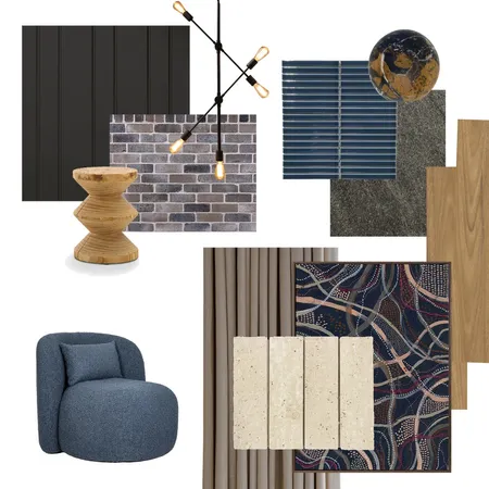 Blue & Gold Interior Design Mood Board by mcheep on Style Sourcebook