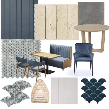 Material board Restaurant Interior Design Mood Board by Marisol on Style Sourcebook