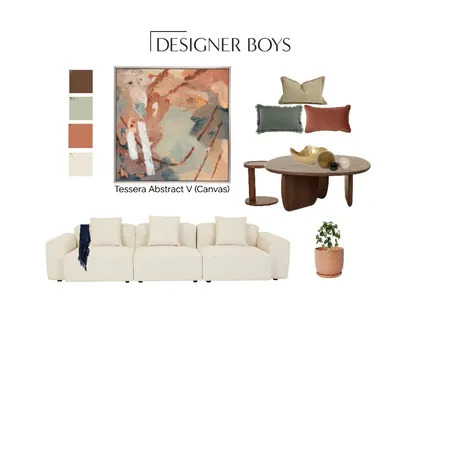 Tessera Abstract Canvas in XL Interior Design Mood Board by DESIGNER BOYS on Style Sourcebook