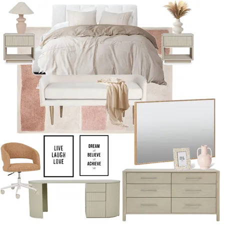 Tyshia Galteau Daughter's Bedroom Interior Design Mood Board by jdarinteriors on Style Sourcebook
