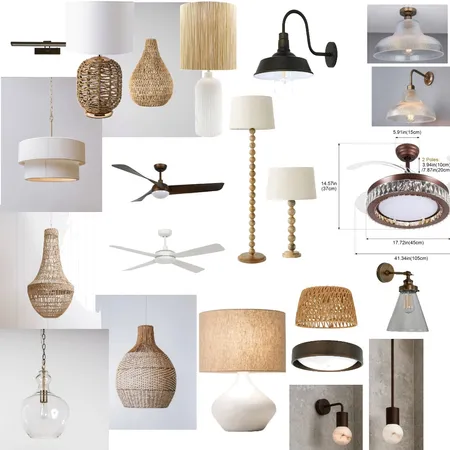 New House Lighting choices Interior Design Mood Board by kathok on Style Sourcebook