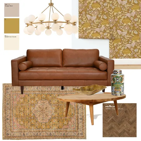 Golden Living Room Interior Design Mood Board by latheandquill on Style Sourcebook