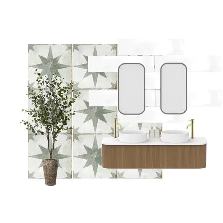 Green Bathroom Interior Design Mood Board by _janeinteriors
