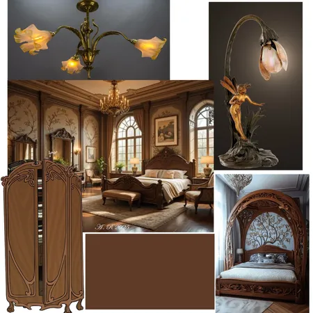 Master Bedroom Interior Design Mood Board by Aliki89