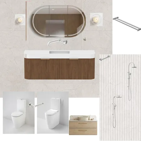 Bathroom ensuite option 2 Interior Design Mood Board by retallis