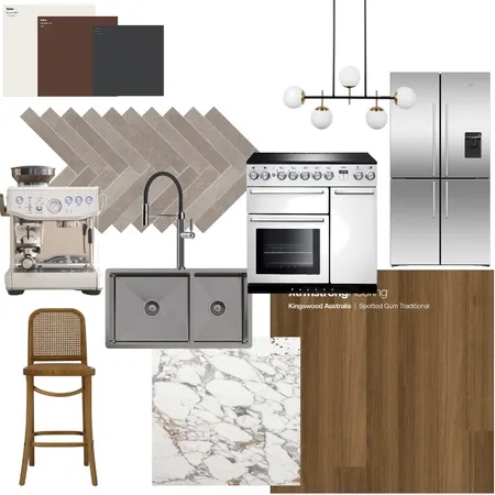 Dark Modern Kitchen Interior Design Mood Board by Amelia.May