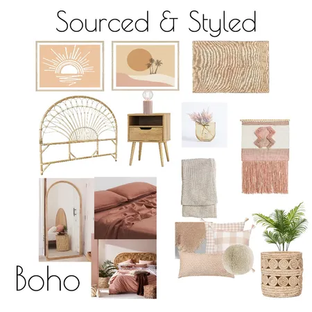 Boho Teen Room Interior Design Mood Board by Jillian