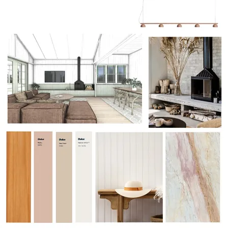 Living / Dining - Concept 1 COPY Interior Design Mood Board by Dennis Hill Architecture