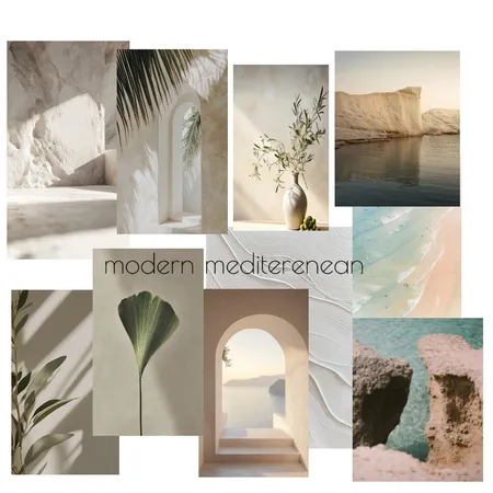 modern mediterranean Interior Design Mood Board by jenniferandri on Style Sourcebook