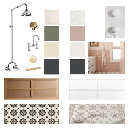 Hazlebank - Bathroom - Concept 12 copy Interior Design Mood Board by Dennis Hill Architecture on Style Sourcebook