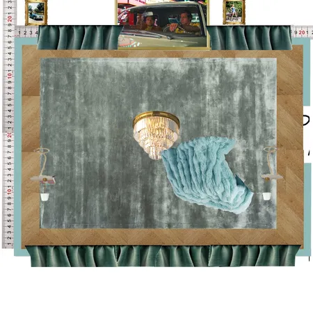 Cinema Teal Colour Drench Interior Design Mood Board by dl2407 on Style Sourcebook