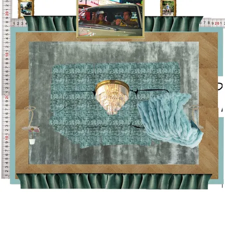 Cinema Teal Colour Drench Interior Design Mood Board by dl2407 on Style Sourcebook