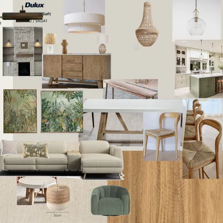 Lounge/Dining/Kitchen combo neutral couch Interior Design Mood Board by kathok