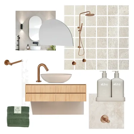 DS Bathroom Interior Design Mood Board by ClaudiaTomkinson