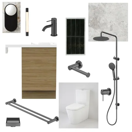 Madeleine Bathroom selections Interior Design Mood Board by Manea Interior Design & Styling