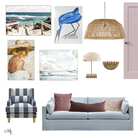 Coastal Artwork and Lighting Curation Interior Design Mood Board by Moodblogs on Style Sourcebook