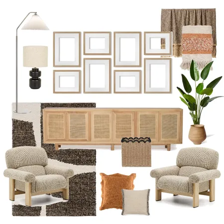 Gallery Wall Frame Set Reading Nook Interior Design Mood Board by Profile Australia