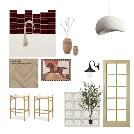 Brown Board Interior Design Mood Board by House of Hue Designs