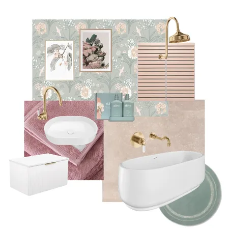 Modern Vintage Bathroom Interior Design Mood Board by Fienza on Style Sourcebook