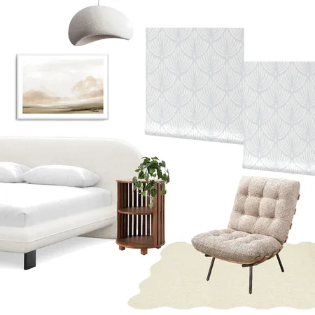 Scallop Tear Medium Drawn Blue and Cream Interior Design Mood Board by Janiel on Style Sourcebook