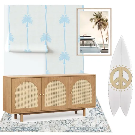 Coastal Living Room Interior Design Mood Board by Ngcherbelle
