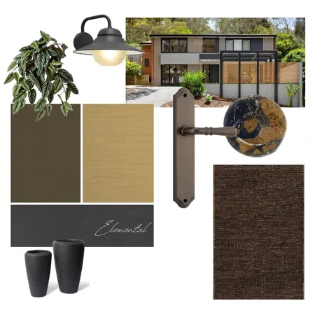 Elemental | Front Facade Inspiration Interior Design Mood Board by DECO Australia on Style Sourcebook