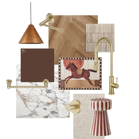 Light Brushed Brass Terra Kitchen Vibe Interior Design Mood Board by Aquaperla on Style Sourcebook
