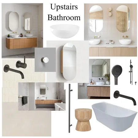 Emma & Craig Upstairs Bathroom Interior Design Mood Board by JJID Interiors on Style Sourcebook