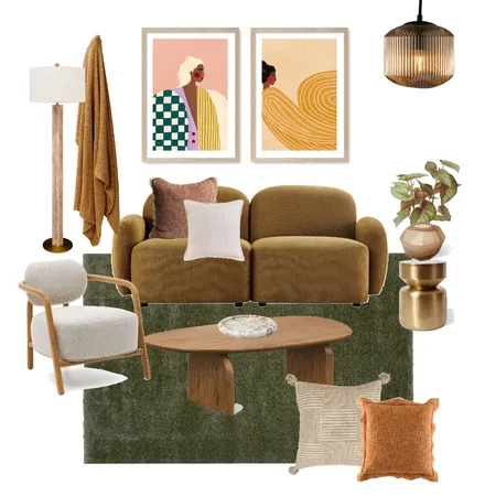 Cosy Modern Lounge Room Interior Design Mood Board by Profile Australia on Style Sourcebook