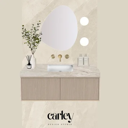 Powder Room Mood Board - Brazilian X Light Oak Interior Design Mood Board by Carley Design Studio on Style Sourcebook