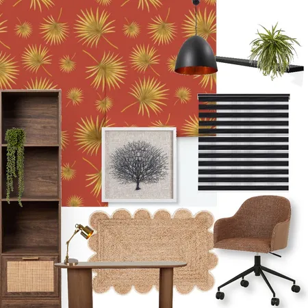 Sunset Study Interior Design Mood Board by GayleMcCabe Design