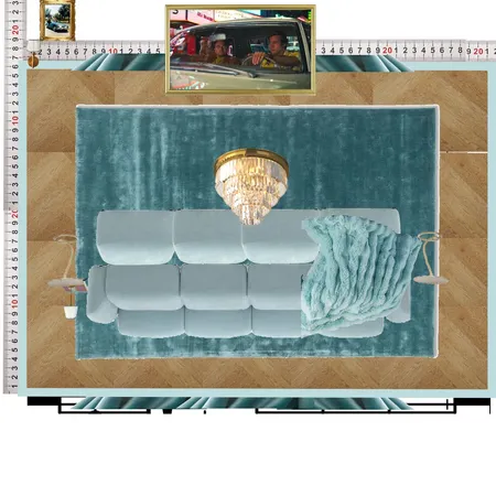 Cinema Blue Colour Drench Interior Design Mood Board by dl2407 on Style Sourcebook