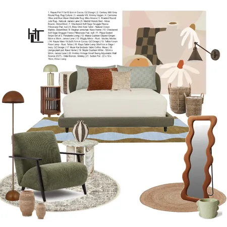Furniture Collage - Bedroom - Sage Interior Design Mood Board by bonnie.tanhl on Style Sourcebook