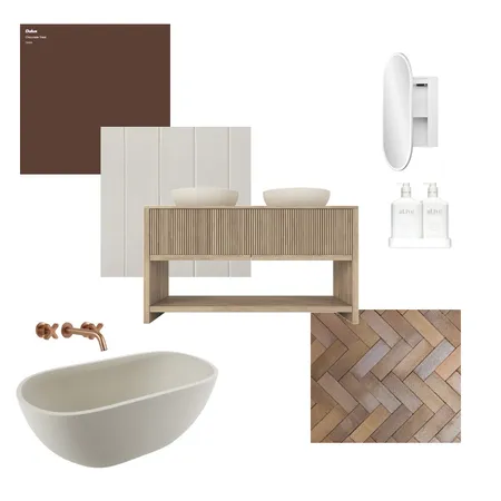 Copper Bathroom Interior Design Mood Board by Interior Design By Sarah on Style Sourcebook