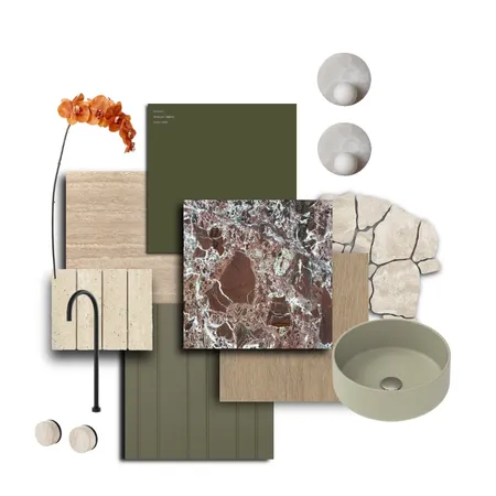 Material Board - Bathroom - Sage Interior Design Mood Board by bonnie.tanhl on Style Sourcebook
