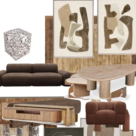 Brown living Interior Design Mood Board by BLYF Interiors on Style Sourcebook