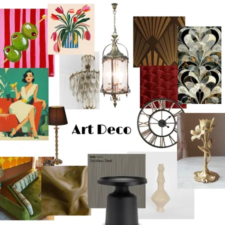 Art Deco Interior Design Mood Board by Abbeyebe on Style Sourcebook