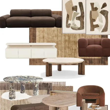 Brown living Interior Design Mood Board by BLYF Interiors on Style Sourcebook