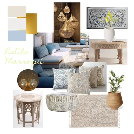 Estilo Marroquí Interior Design Mood Board by Hernandez