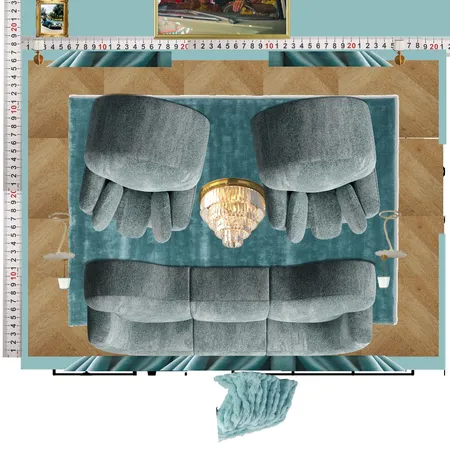 Cinema Blue Colour Drench Interior Design Mood Board by dl2407 on Style Sourcebook