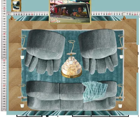 Cinema Blue Colour Drench Interior Design Mood Board by dl2407 on Style Sourcebook