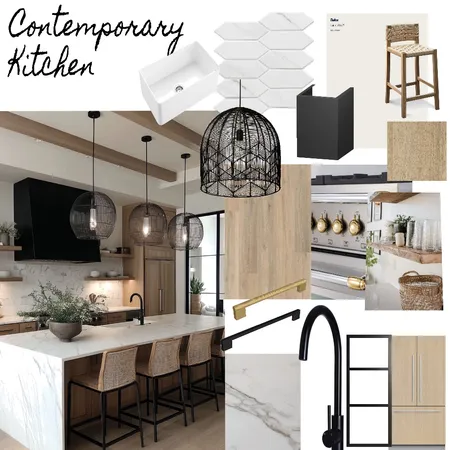 Contemporary modern kitchen Interior Design Mood Board by AnnieJ