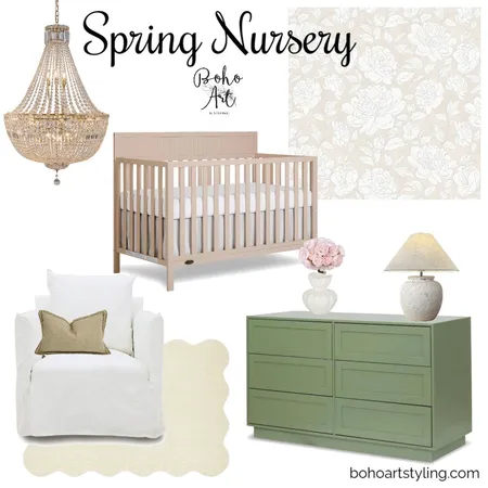Spring Nursery Interior Design Mood Board by Boho Art & Styling on Style Sourcebook