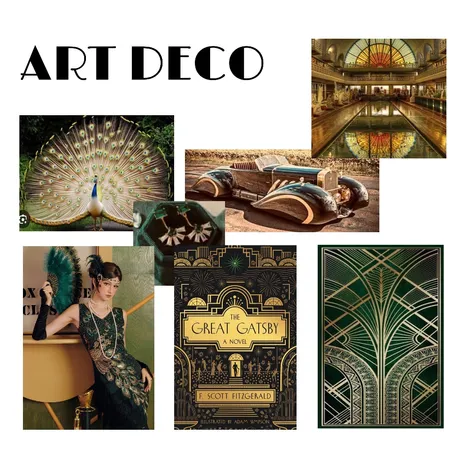 Art Deco Design Concept Interior Design Mood Board by Chignon