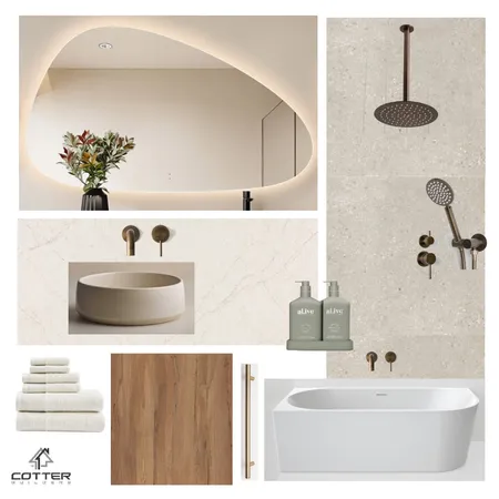 Everleigh - Ensuite Interior Design Mood Board by Cotter Builders on Style Sourcebook
