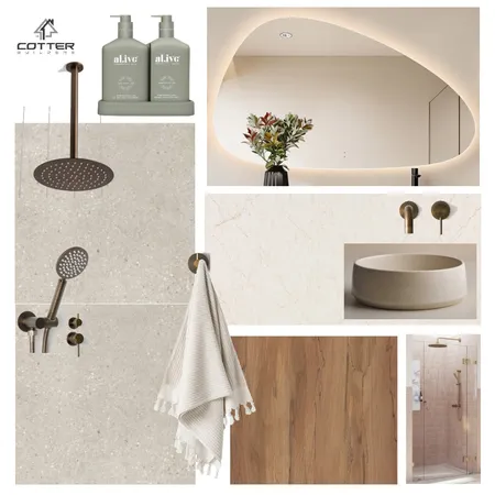 Everleigh - Main Bathroom Interior Design Mood Board by Cotter Builders on Style Sourcebook