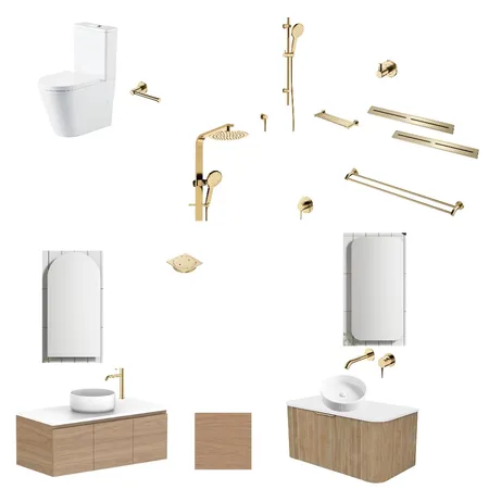 Ensuite Bathroom Interior Design Mood Board by IIDR Interior Design on Style Sourcebook